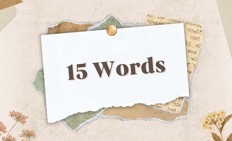 15 words